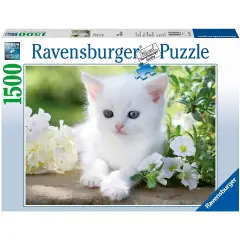 Puzzle 1500 Pieces White Kitten