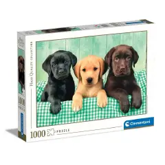 Puzzle 1000 Pieces HQC The Three Labradors - High Quality Collection Clementoni