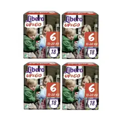 Pannolini Libero Up&Go - Taglia 6 - 13-20 Kg - 18 Pezzi