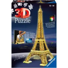 3d Eiffel Tower Puzzle with Light