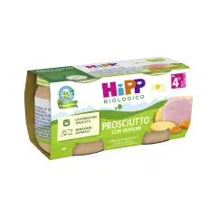 Hipp Organic Homogenized Meat gr. 80x2 Cooked Ham with Vegetables