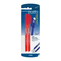 Tratto Cancellik Pen 2 Pieces Red