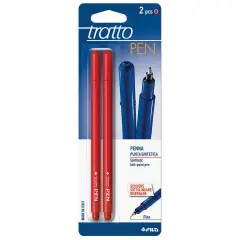 Penna Tratto Pen – 2 Pezzi Rosso, Scrittura Precisa e Creativa