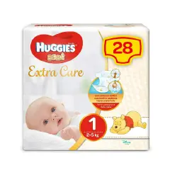 Huggies Extra Care Baby Base 1st Size 2-5 Kg 28 Pieces