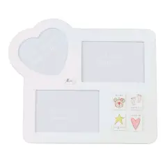 Pink Smiling Bear Multiple Photo Frame