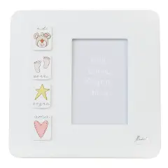 Pink Smile Bear Vertical Photo Frame