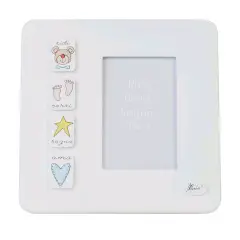 VERTICAL PHOTO FRAME BEAR SMILE SKY