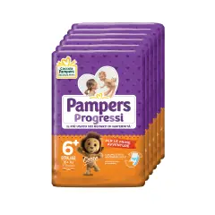 Pampers Progressi Diapers - Size 6 - 16+ Kg - 17 Pieces