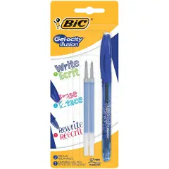 Bic Gelocity Illusion Blue Bl.1+2 Refills Pen