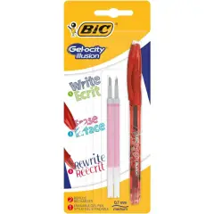 Bic Gelocity Illusion Pen Red Bl.1+2 Refills