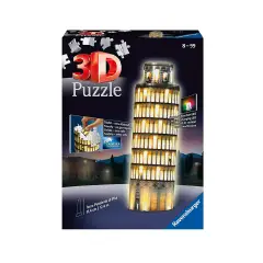 Tower of Pisa 3D Puzzle With Light