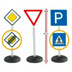 Segnali Stradali Big Set B – Set 3 Segnali Stradali con Base Zavorrabile