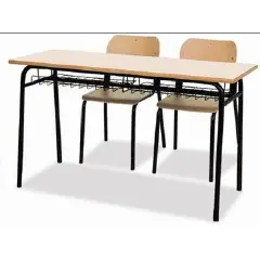 Banco Biposto 900 - Sottopiano In Griglia H 76 Cm. Per Ambienti Scolastici  - Conforme CAM