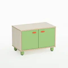 Mobile Nursery School Easy Line with Doors Height cm. 49 Green - CAM Compliant