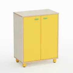 Mobile Nursery School Easy Line with Doors Height cm. 85 Yellow - CAM Compliant