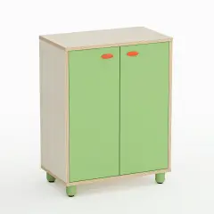 Mobile Nursery School Easy Line with Doors Height cm. 85 Green - CAM Compliant