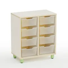 Mobile Nursery School Easy Line 8 Drawers Yellow - CAM Compliant