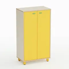 Mobile Nursery School Easy Line with Doors Height cm. 119 Yellow - CAM Compliant