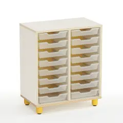 Mobile Nursery School Easy Line 16 Drawers Yellow - CAM Compliant
