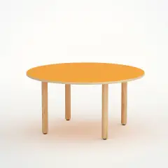 Circular Wave Table H 55 Cm - Size 3 - Orange For Primary School - CAM Compliant