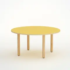 Circular Wave Table H 52 Cm - Size 2 - Yellow For Preschool - CAM Compliant