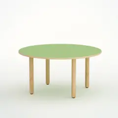 Circular Wave Table H 46 Cm - Size 1 - Green For Nursery School - CAM Compliant