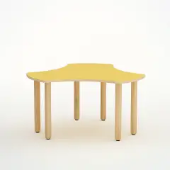 Esatondo Wave Table H 55 Cm - Size 3 - Yellow For Primary School - CAM Compliant