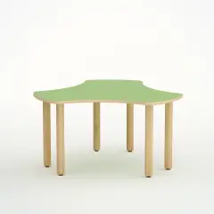 Esatondo Wave Table H 52 Cm - Size 2 - Green For Kindergarten - CAM Compliant