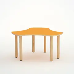 Esatondo Wave Table H 46 Cm - Size 1 - Orange For Nursery School - CAM Compliant