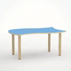 Wave Table Verso H 55 Cm - Size 3 - Blue Horizon For Primary School - CAM Compliant