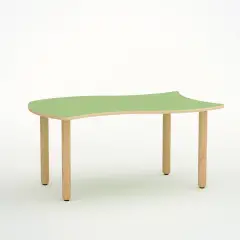 Wave Table Verso H 52 Cm - Size 2 - Green For Preschool - CAM Compliant