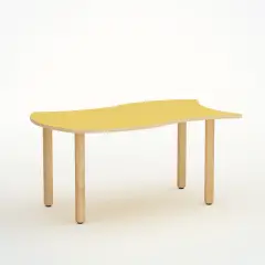 Wave Reverso Table H 52 cm - Size 2 - Yellow Preschool - CAM Compliant