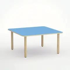 Square Shape Table H 46 Cm - Size 1 - Blue Horizon For Nurseries - CAM Compliant