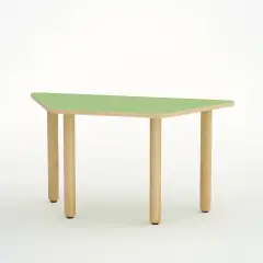 Kindergarten Table Trapezoid Shape Size 2 Green