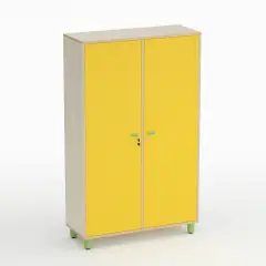 Mobile Nursery School Wave Coat Stand Height 174 cm. Yellow - CAM Compliant