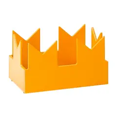 Decorative Hat Embattled Orange for Mobile Nursery School