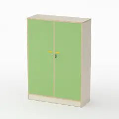 Mobile Nursery School Shape with Doors Height 150 cm. Green - CAM Compliant