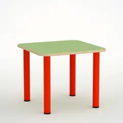 Kindergarten Table Top Square Size 2 Green