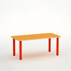 Kindergarten Table Top Rectangular Size 2 Orange