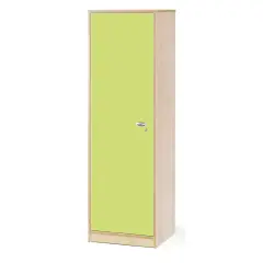 Childhood School Cabinet Column Shape with Right Door Green