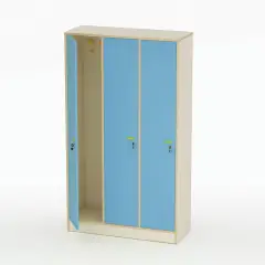 School Locker Room Cabinet Teacher Form Doors Blue Horizon - CAM Compliant