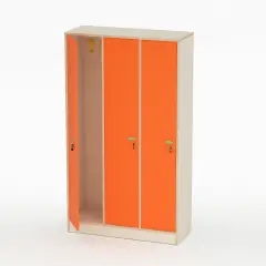 School Locker Room Cabinet Teacher Form Doors Orange - CAM Compliant