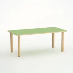 Rectangular Table Shape H 46 Cm - Size 1 - Green For Nurseries - CAM Compliant
