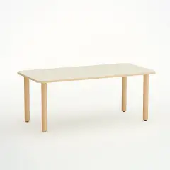 Table Rectangular Shape H 46 Cm - Size 1 Magnolia for Nursery Schools - CAM Compliant