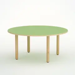 Circular Wave Table H 46 Cm - Size 1 - Green For Nursery School - CAM Compliant