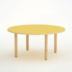 Circular Wave Table H 55 Cm - Size 3 - Yellow For Primary School - CAM Compliant