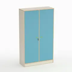 Childhood School Cabinet Shape Cabinet with 2 Doors Blue Horizon - CAM Compliant
