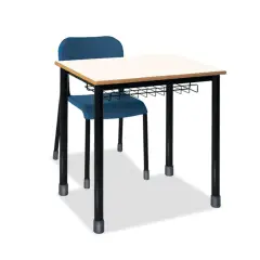 Banco Monoposto 600 - Sottopiano In Griglia H 64 Cm. Per Ambienti Scolastici - Conforme CAM