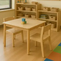 Children's Chair Nursery and Kindergarten Susy Seat cm. 31 Natural CAM Compliant