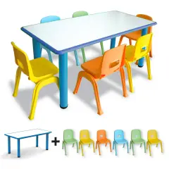 Children's Table and Chairs Preschool Ergo Kit Blue
